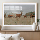 Rustic Deer Wall Art Canvas Print – Autumn Forest Woodland