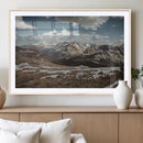 Mountain Landscape Wall Art Canvas Print – Framed Snowy