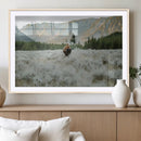 Wild Bison Wall Art Canvas Print, Majestic Mountain Pines by MyGreatCanvas | Canvas Wall Art Prints | Photo Prints & Wall Decor