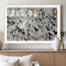 Wild Horse Stampede Wall Art Canvas Print – Monochrome by MyGreatCanvas | Canvas Wall Art Prints | Photo Prints & Wall Decor