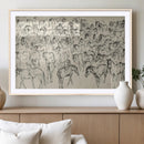 Wild Horse Stampede Wall Art Canvas Print – Monochrome by MyGreatCanvas | Canvas Wall Art Prints | Photo Prints & Wall Decor