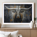 Rustic Bull Wall Art Canvas Print, Longhorn Wall Decor for by MyGreatCanvas | Canvas Wall Art Prints | Photo Prints & Wall Decor