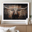 Abstract Longhorn Wall Art Canvas Print – Vintage Western by MyGreatCanvas | Canvas Wall Art Prints | Photo Prints & Wall Decor