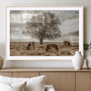 Texas Longhorn Cattle Wall Art, Rustic Western Ranch Canvas by MyGreatCanvas | Canvas Wall Art Prints | Photo Prints & Wall Decor