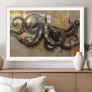 Octopus Black Gold Wall Art Marine Life Ocean Creature by MyGreatCanvas | Canvas Wall Art Prints | Photo Prints & Wall Decor