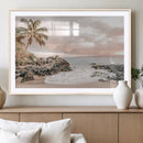 Tropical Beach Wall Art Canvas Print – Palm Trees Rocky by MyGreatCanvas | Canvas Wall Art Prints | Photo Prints & Wall Decor