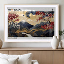 Yayoi Kusama Inspired Japanese Art Canvas Print – Framed by MyGreatCanvas | Canvas Wall Art Prints | Photo Prints & Wall Decor