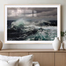 Stormy Ocean Waves Canvas Wall Art – Framed Turbulent Sea by MyGreatCanvas | Canvas Wall Art Prints | Photo Prints & Wall Decor