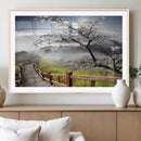 Sakura Cherry Blossom Pathway Canvas Wall Art – Tranquil