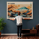 Yayoi Kusama Inspired Japanese Landscape Wall Art Canvas by MyGreatCanvas | Canvas Wall Art Prints | Photo Prints & Wall Decor