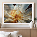 Golden Abstract Flower Canvas Wall Art, Modern Botanical by MyGreatCanvas | Canvas Wall Art Prints | Photo Prints & Wall Decor