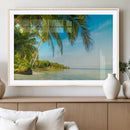 Peaceful Tropical Beach Wall Art Canvas Print – Palm Trees by MyGreatCanvas | Canvas Wall Art Prints | Photo Prints & Wall Decor