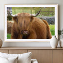 Highland Cow Wall Art, Rustic Farm Animal Canvas Print, Long by MyGreatCanvas | Canvas Wall Art Prints | Photo Prints & Wall Decor