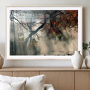Sunlit Autumn Forest Wall Art Canvas Print – Framed Mist by MyGreatCanvas | Canvas Wall Art Prints | Photo Prints & Wall Decor