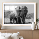 Elephant Family Africa Wall Art Canvas Print by MyGreatCanvas | Canvas Wall Art Prints | Photo Prints & Wall Decor