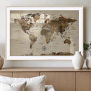 Vintage World Map Wall Art Canvas Print for Living Room, by MyGreatCanvas | Canvas Wall Art Prints | Photo Prints & Wall Decor