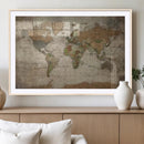 World Map Canvas Print – Framed Travel Map Wall Art for by MyGreatCanvas | Canvas Wall Art Prints | Photo Prints & Wall Decor