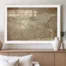 Colorful Watercolor World Map Canvas Wall Art – Framed by MyGreatCanvas | Canvas Wall Art Prints | Photo Prints & Wall Decor