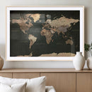 Vintage World Map Canvas Wall Art – Framed Travel Map for by MyGreatCanvas | Canvas Wall Art Prints | Photo Prints & Wall Decor