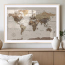 World Map Canvas Print – Framed Detailed Map of the World by MyGreatCanvas | Canvas Wall Art Prints | Photo Prints & Wall Decor