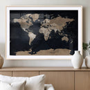 Grunge Wall Art World Map Canvas Print by MyGreatCanvas | Canvas Wall Art Prints | Photo Prints & Wall Decor