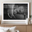 Elephant Family Wall Art Canvas, Framed Elephant Family by MyGreatCanvas | Canvas Wall Art Prints | Photo Prints & Wall Decor