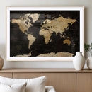Extra Large World Map Canvas Print – Detailed Map Classic