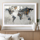 World Map Wall Art Canvas Print for Office Wall Decor by MyGreatCanvas | Canvas Wall Art Prints | Photo Prints & Wall Decor