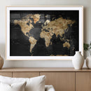World Map Canvas Wall Art with Famous Landmarks – Framed by MyGreatCanvas | Canvas Wall Art Prints | Photo Prints & Wall Decor