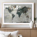 World Map Canvas Print – Framed Travel Map Wall Art for by MyGreatCanvas | Canvas Wall Art Prints | Photo Prints & Wall Decor