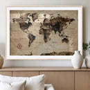 World Map Wall Art Canvas Print by MyGreatCanvas | Canvas Wall Art Prints | Photo Prints & Wall Decor