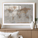 Detailed World Map Wall Art Canvas Print for Home and Office Decor by MyGreatCanvas | Canvas Wall Art Prints | Photo Prints & Wall Decor