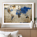 World Map Canvas Print – Colorful Abstract Travel Map, by MyGreatCanvas | Canvas Wall Art Prints | Photo Prints & Wall Decor