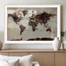 World Map Canvas Triptych – Colorful Global Wall Art for by MyGreatCanvas | Canvas Wall Art Prints | Photo Prints & Wall Decor