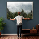 Misty Mountain Forest Wall Art Canvas Print by MyGreatCanvas | Canvas Wall Art Prints | Photo Prints & Wall Decor