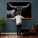 Vintage Texas Longhorn Bull Wall Art Canvas Print, Texas Cow by MyGreatCanvas | Canvas Wall Art Prints | Photo Prints & Wall Decor