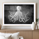Black White Octopus Wall Art Canvas Print by MyGreatCanvas | Canvas Wall Art Prints | Photo Prints & Wall Decor