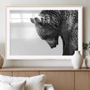 Black and White Grizzly 399 Bear Canvas Print Wall Art | by MyGreatCanvas | Canvas Wall Art Prints | Photo Prints & Wall Decor