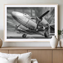 Vintage Airplane on Runway Canvas Print by MyGreatCanvas | Canvas Wall Art Prints | Photo Prints & Wall Decor