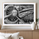 Vintage Antique Airplane Wall Art Canvas Print