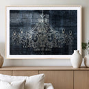 Dark Chandelier Wall Art Canvas Print by MyGreatCanvas | Canvas Wall Art Prints | Photo Prints & Wall Decor