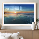 Blue Sky and Beach Wall Art Canvas Print