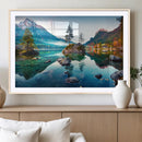 Crystal Clear Lake Wall Art | Mountains Wall Art Canvas | 3 by MyGreatCanvas | Canvas Wall Art Prints | Photo Prints & Wall Decor
