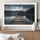 Wooden Bridge Near Lake Wall Art Canvas Print by MyGreatCanvas | Canvas Wall Art Prints | Photo Prints & Wall Decor