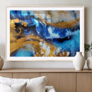 Blue Orange Marble Fluid Effect Canvas Wall Art Print by MyGreatCanvas | Canvas Wall Art Prints | Photo Prints & Wall Decor