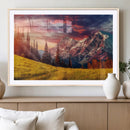 Mountain and Daylight Red Sunset Wall Art Canvas Print by MyGreatCanvas | Canvas Wall Art Prints | Photo Prints & Wall Decor