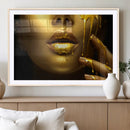Gold and Women Wall Art Canvas Print by MyGreatCanvas | Canvas Wall Art Prints | Photo Prints & Wall Decor