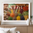 Herbs and Spices Art Canvas Print for Kitchen Kitchen,