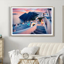 Greece Santorini Wall Art Landscape Canvas Print