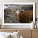 Framed Big Cow Animal Wall Art Canvas Print by MyGreatCanvas | Canvas Wall Art Prints | Photo Prints & Wall Decor